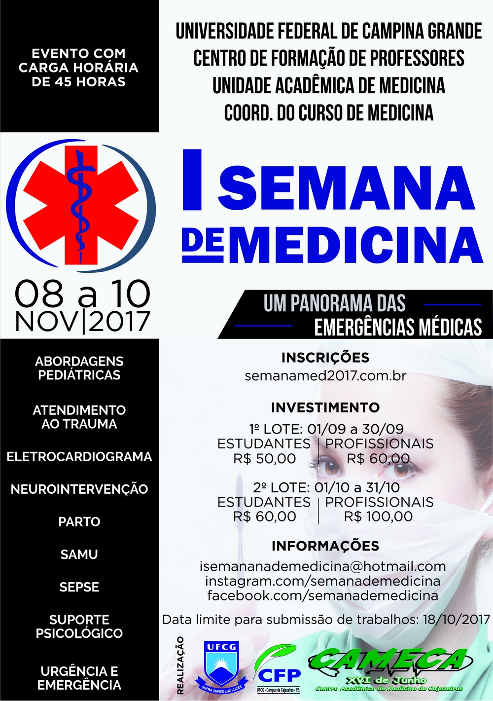 I Semana de Medicina Cartaz Menor